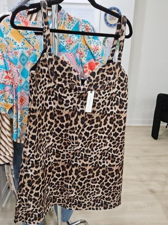 Anthropologie Dresses & Skirts - Anthropologie Leopard Print Slip Dress in Tan and Black